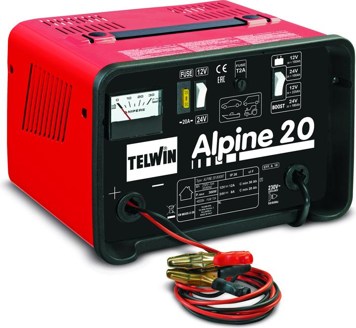 Produktbild Alpine Batterieladegerät 20, 12/24 V, 230 V, 18/12A, mit Ampèremet (12V, 18 A)