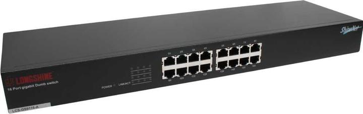 Actual product image Longshine Switch 16x GE GS9116-A (16 Ports)