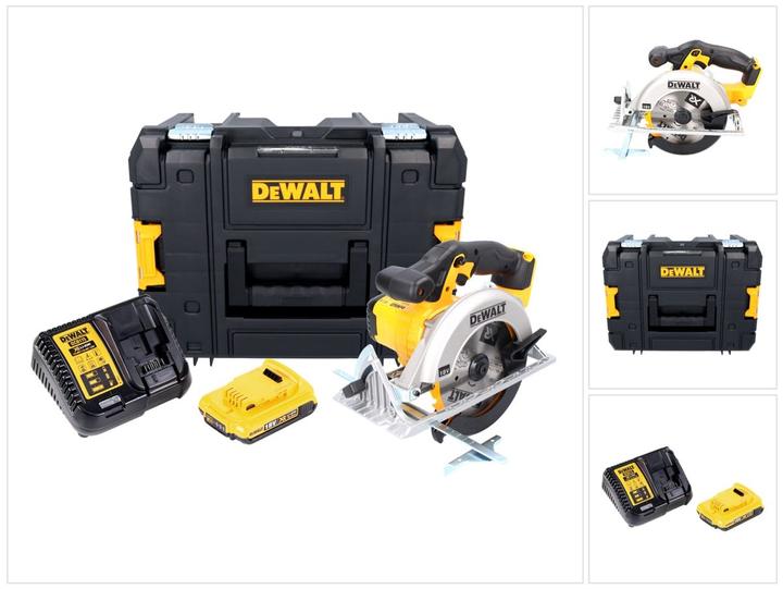 Actual product image DeWalt DCS 391 D1 Battery hand-held circular saw 18 V 165 mm + 1x battery 2.0 Ah + charger + TSTAK