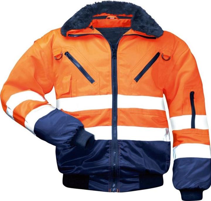 Produktbild Norway Warnschutz Pilotenjacke 4-in-1 orange/marine, Gr. S (S)