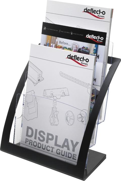 Produktbild Deflecto Prospekthalter Contemporary Masse: 28,5 x 34 x 16 cm (B x H x T) Verwendung für Papierformat: DIN A4 (A4)