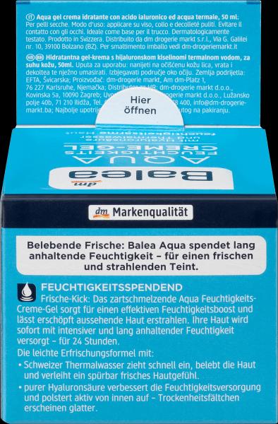 Produktbild dm Balea Aqua Feuchtigkeits Creme-Gel (50 ml, Tagescreme)