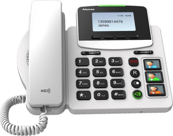 Image du produit Akuvox R15P Téléphone SIP à grosses touches sans émetteur SOS