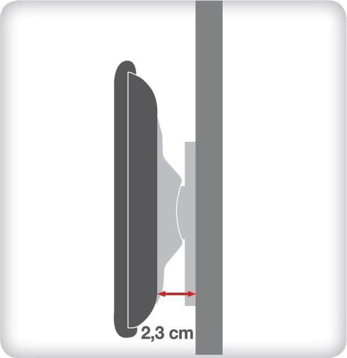 Produktbild Techly Befestigungskit (Wandmontage) - für Flachbildschirm - Schwarz - Bildschirmgrösse: (Wand, 55", 50 kg)