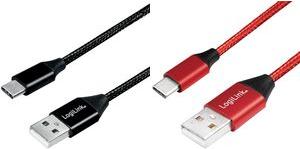 Produktbild LogiLink USB Kabel (1 m, USB 2.0, 5 W)