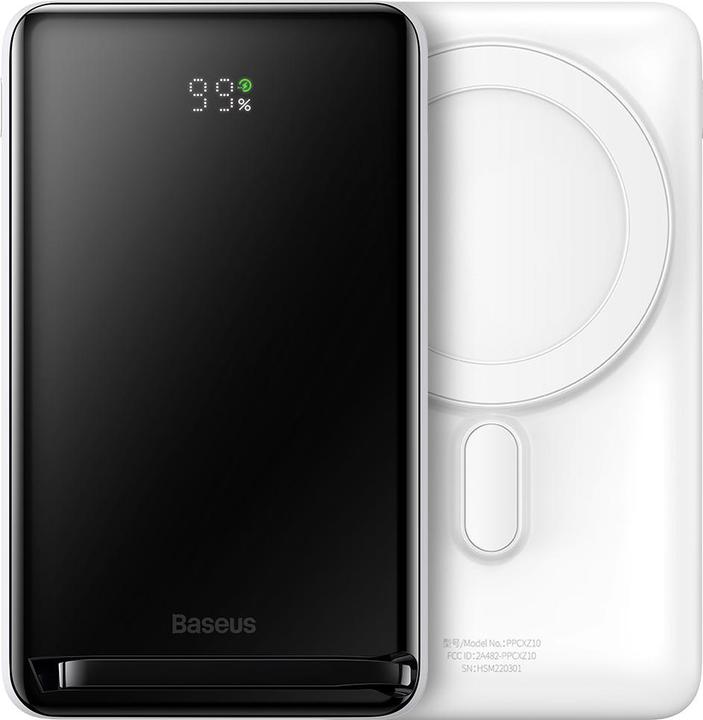 Productafbeelding Baseus Powerbank Magnetic 10000mAh 20W (wit) (10000 mAh, 20 W, 10000 Wh)