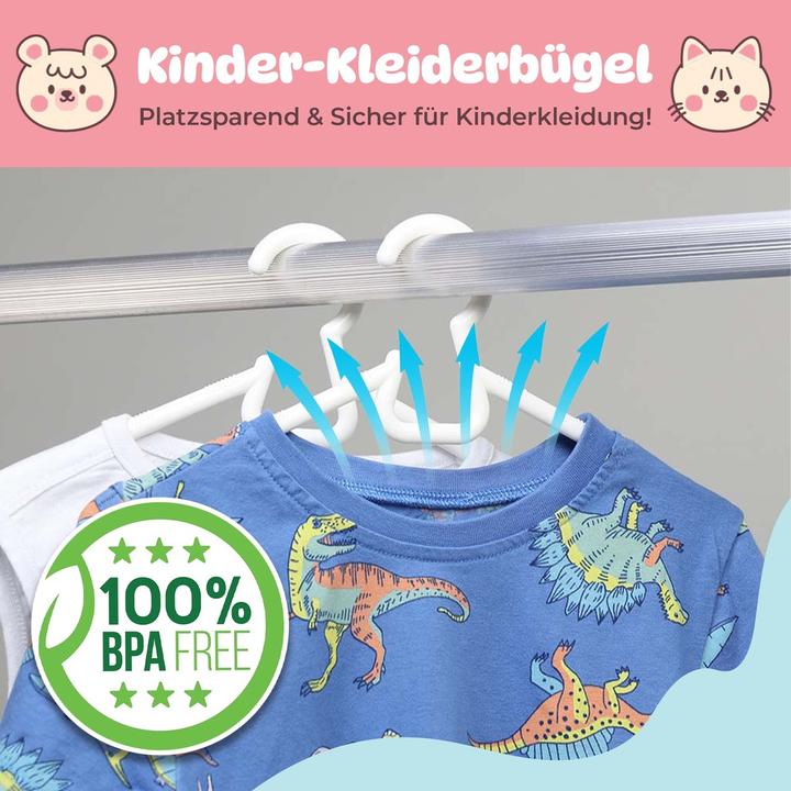 Actual product image DecoBella Kleiderbügel für Baby & Kinder (6 x)