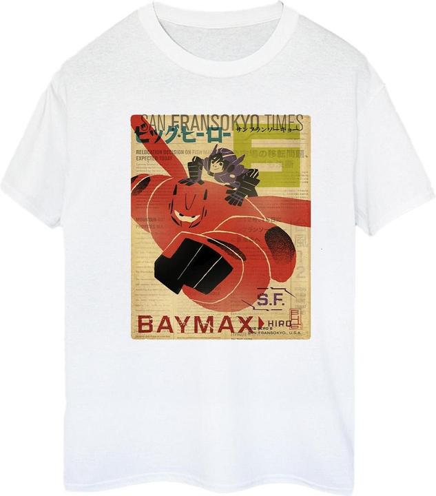 Produktbild Disney Big Hero 6 Baymax Flying Baymax Newspaper TShirt (L)