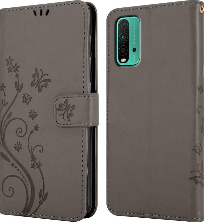 Produktbild Cadorabo Flower Book Hülle (Xiaomi Poco M3, Xiaomi Redmi 9T)