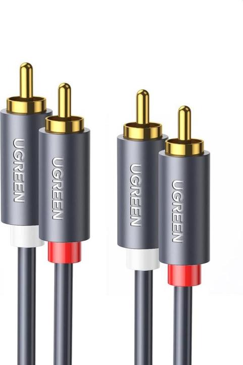Image du produit Ugreen Câble 2RCA (RCA) à 2RCA (RCA) 1.5m (noir) (1.50 m, RCA)