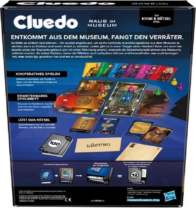 Immagine prodotto Hasbro Gaming Furto Con Scasso Al Museo (Tedesco)
