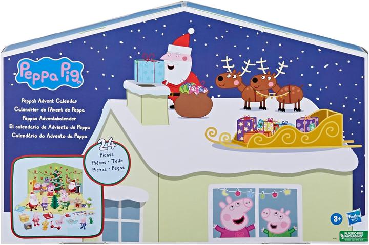Image du produit Hasbro Calendrier de l'Avent Peppas avec 24 jouets surprises et autocollants, Jouets d'enfants