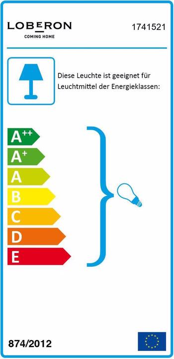 Energie-Label Loberon Hängelampe Ardin (80 cm)