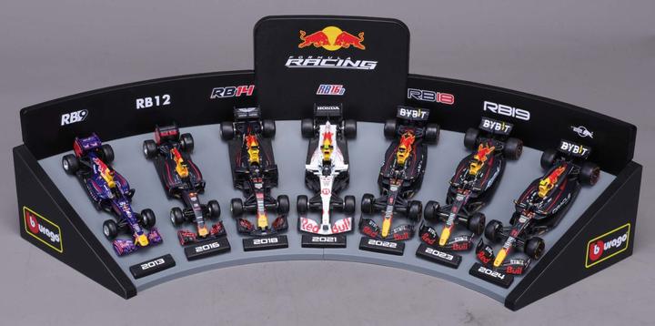 Image du produit Bburago F1 7er-Set Displaykurve Red Bull Racing 1/43