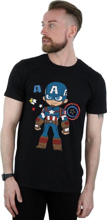 Actual product image Mens Captain America Sketch T-Shirt (4XL)