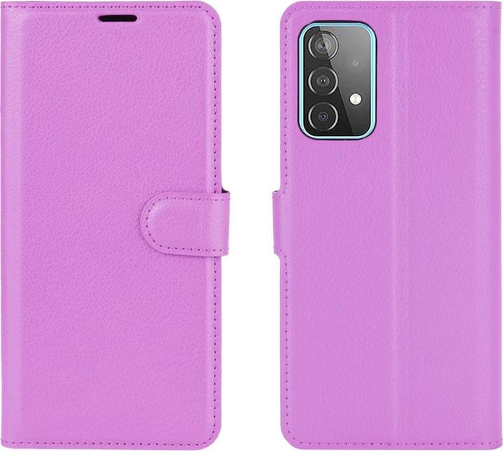 Productafbeelding Cover-Discount Galaxy A52 - Leren hoesje cover paars (Samsung Galaxy A52)