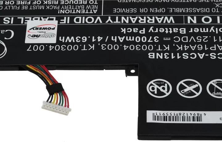 Produktbild AccuCell Akku Acer Aspire One Cloudbook 11 AO1-132,Swift 1 SF113-31-P2CP,Typ AP16A4K u.a. (3700 mAh)