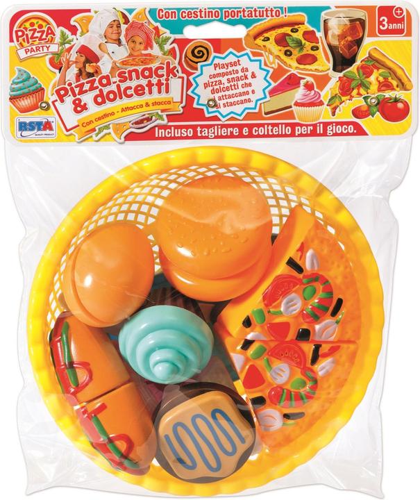 Image du produit Rs Toys Set Pizza Snack E Dolcetti Con Cestino Busta Display 6 Pz