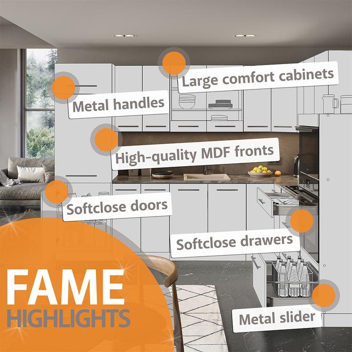 Actual product image Vicco Herdumbauschrank Fame-Line (60 x 60 x 81.5 cm)