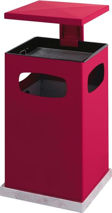 Actual product image kaiserkraft Waste collector for outside, with ashtray insert and protective roof (38 l)