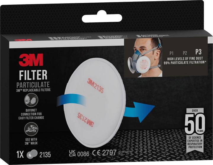 Produktbild 3M Partikelfilter (Atemschutzmaske Ersatzfilter)