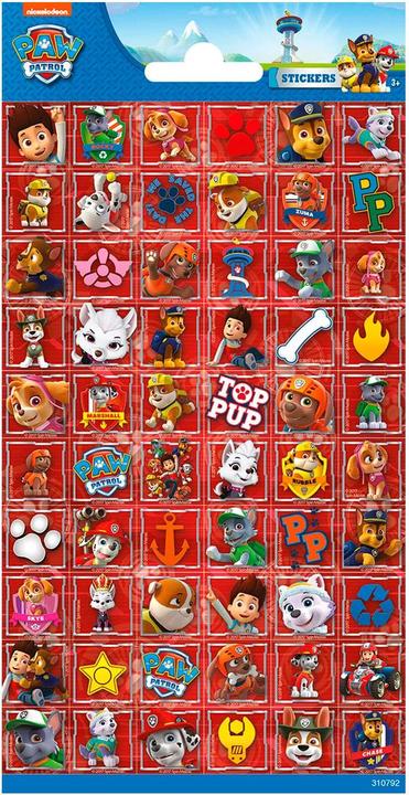 Actual product image Paw Patrol Sticker sheet