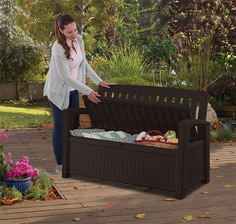 Actual product image Keter Bench with chest