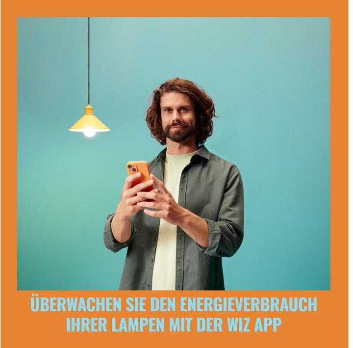 Produktbild WiZ Filament-Lampe (E27, 4.30 W, 903 lm, 1 x, A)