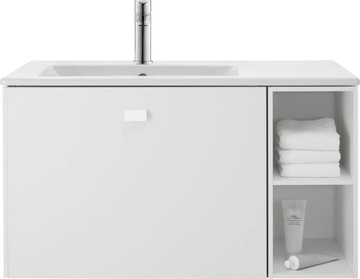 Produktbild Duravit Möbelwaschtisch ME by Starck m ÜL m HLB 830x490mm 1 HL Be links weiss (490 mm, 830 mm)