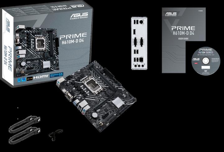 Image du produit ASUS PRIME H610M-D D4 (LGA 1700, Intel H610, mATX)