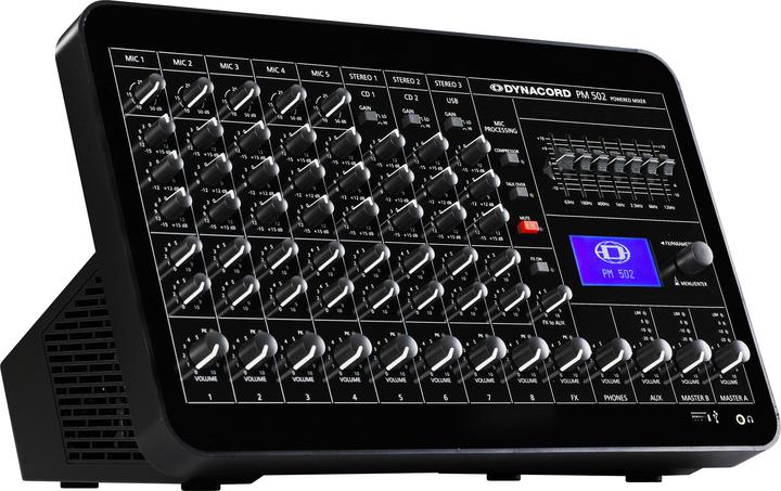 Produktbild Dynacord PM 502 mengpaneel 8 kanalen 15 - 22000 Hz Zwart (Studio- und Livemixer)