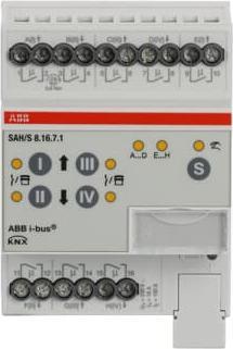 Produktbild ABB Stotz S&J Schalt-/Jalousieaktor 8fach 16A, REG SAH/S8.16.7.1 (Rolladenaktor)