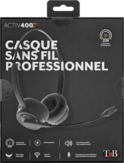 Image du produit T'nB Casque professionnel TNB Activ 400S (Sans fil, USB-C)