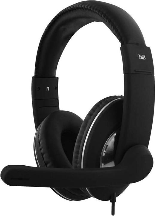 Actual product image T'nB Casque Micro filaire HS-500 (Noir) (Cable)