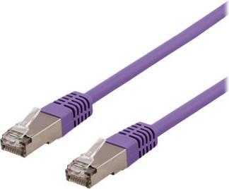 Image du produit Deltaco Câble patch S/FTP Cat6 LSZH 0.5m Purple (0.50 m)