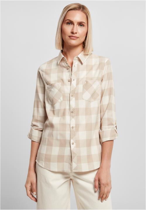 Produktbild Urban Classics Ladies Turnup Checked Flanell Shirt (XXL)