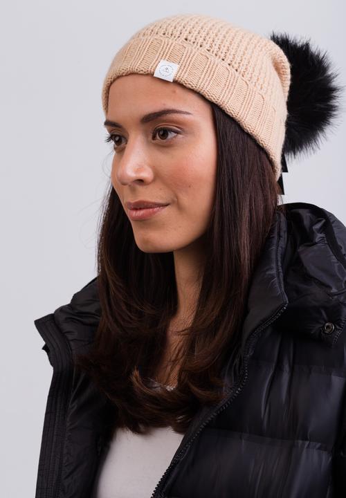 Image du produit Cash-Mere Kaschmir Mütze mit Bommel (Taille unique)