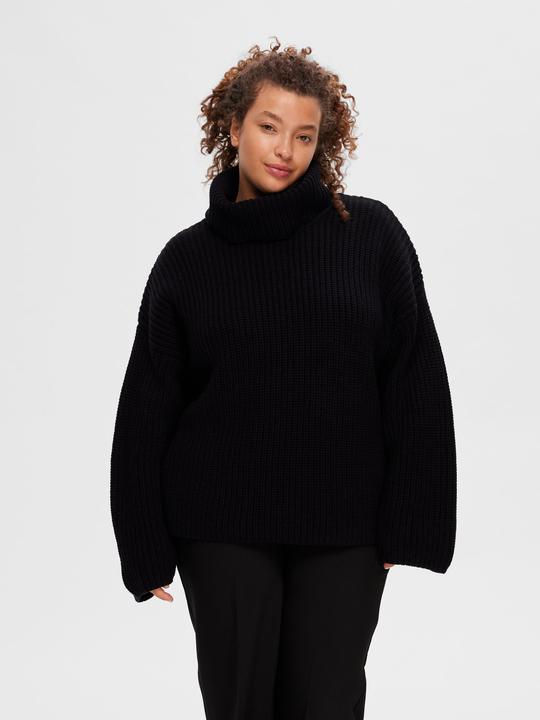 Actual product image Selected Femme Slfselma Sefika Ls Knit Rollneck Noos (M)