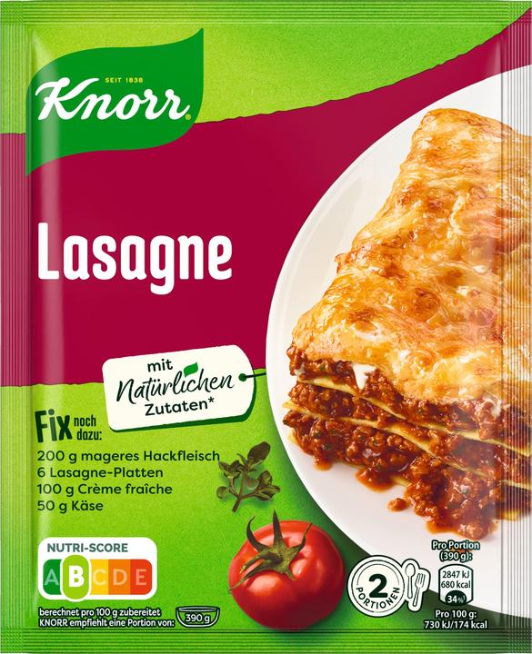 Immagine prodotto Knorr Fix Lasagne (52 g)