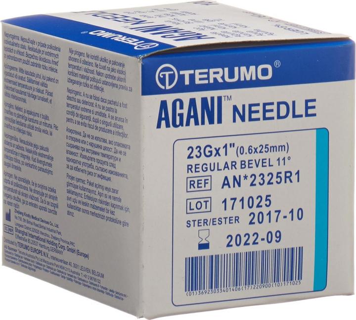 Terumo Aga Einmalk 23G 0.6x25mm blau 100