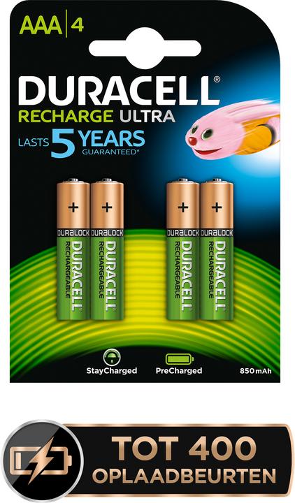 Image du produit Duracell Recharge Ultra (4 pcs, AAA, 900 mAh)