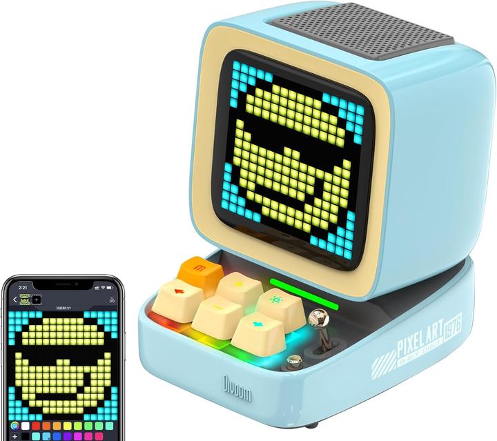 Actual product image Divoom Pixel Art Bluetooth-Lautsprecher (Rechargeable battery operated)