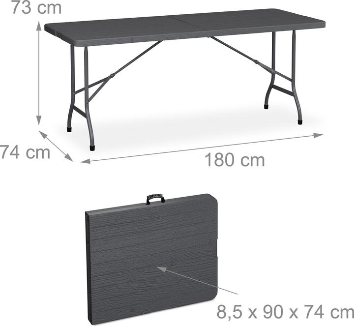 Produktbild Relaxdays 3-tlg. Bierzeltgarnitur (180 cm)