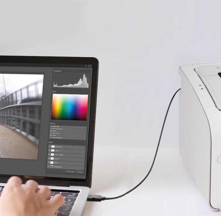 Immagine prodotto Ekon Cavo USB maschio tipo A-B per stampante (1.80 m, USB 2.0)