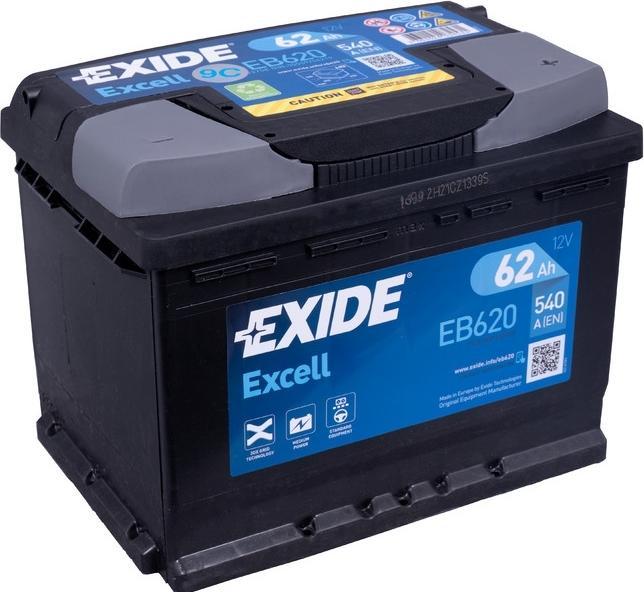 Produktbild Exide Excell (12 V, 62 Ah, 540 A)