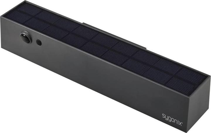 Image du produit Sygonix SY-5801968 Applique murale solaire d'extérieur Blanc neutre Gris anthracite (1000 lm, IP54)