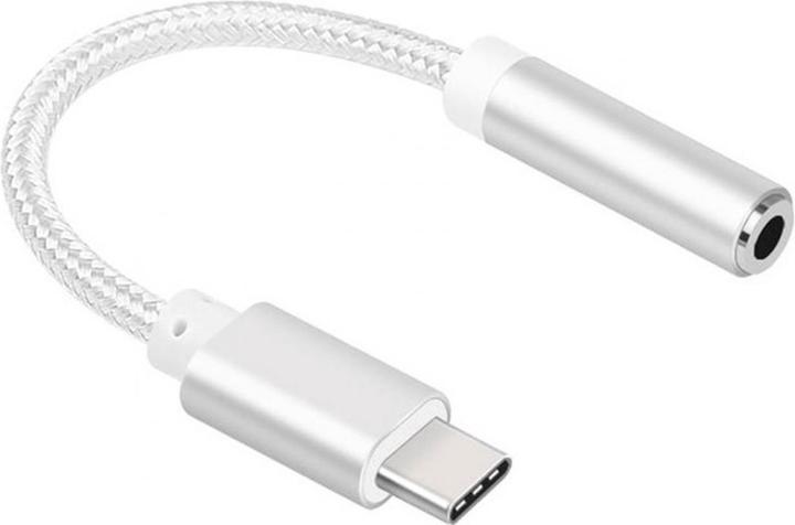 Immagine prodotto PowerGuard Cavo adattatore per cuffie da USB-C a 3,5 mm in nylon antistrappo (USB tipo C, Presa da 3,5 mm)