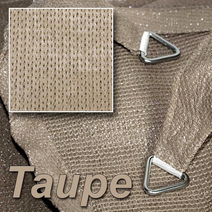 Image du produit Swisshandel24 Voile d'ombrage triangle 4x4x4m, taupe (4 x 4 x 4 m)
