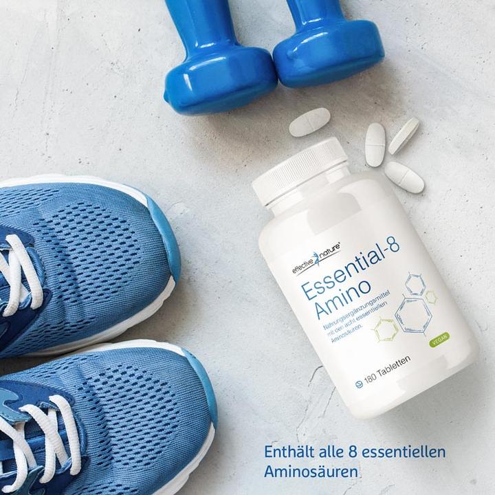 Image du produit Effective Nature EAA Acides aminés essentiels 180 tabs (180 pièce(s), Cachets, 180 g)