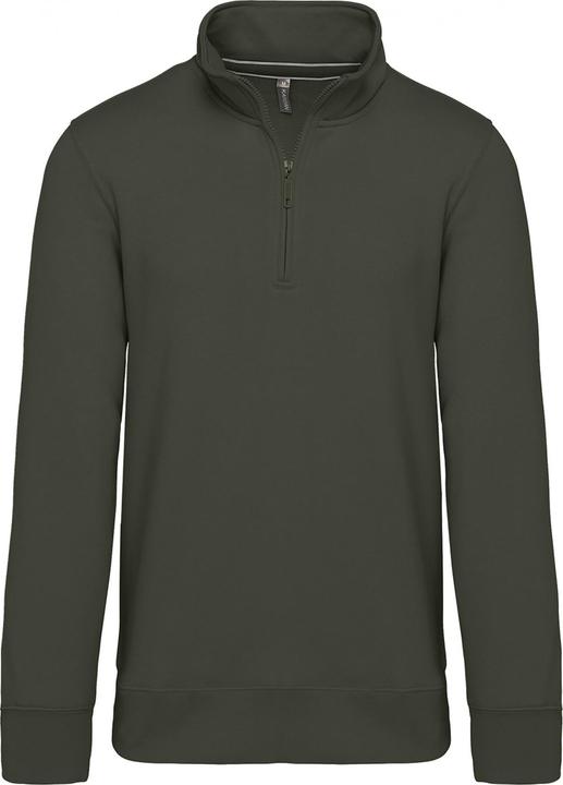 Kariban Sweatshirt mit Reissverschlusskragen